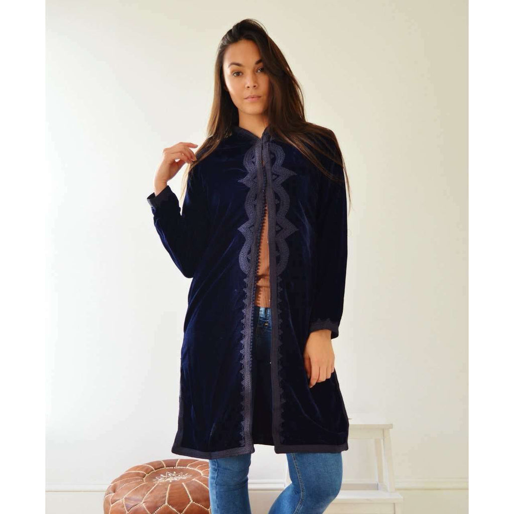 New Black Velvet Luxury Bohemian Jacket with Black Embroidery- bohemian Jacket,New Black Velvet Luxury Bohemian Jacket with Black Embroidery- bohemian Jacket