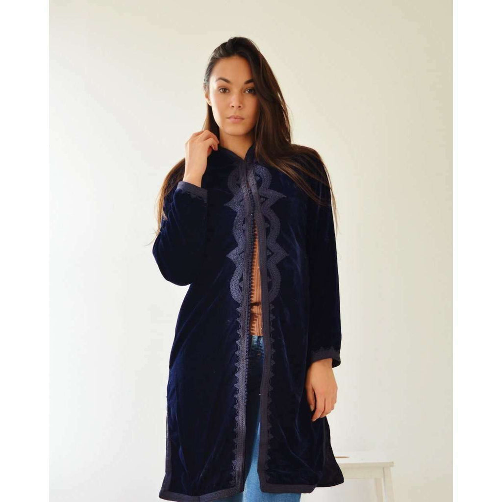 New Black Velvet Luxury Bohemian Jacket with Black Embroidery- bohemian Jacket,New Black Velvet Luxury Bohemian Jacket with Black Embroidery- bohemian Jacket
