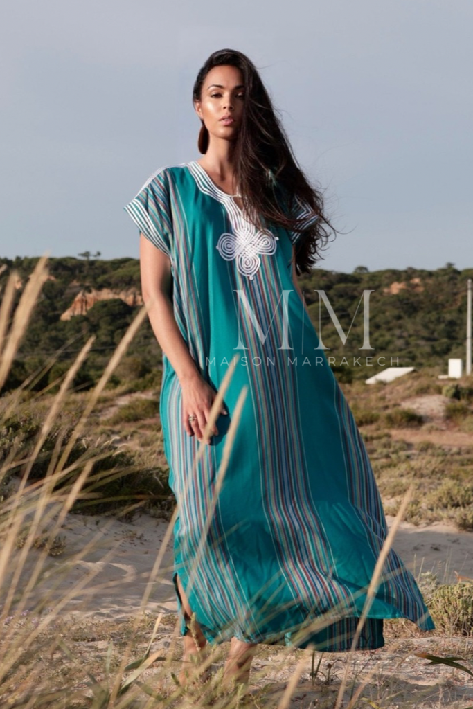 Blue Bedouin Kaftan Caftan & Loungewear