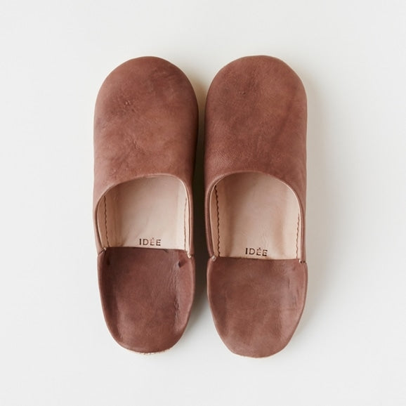 Women's Tan Coloured Babouche Slippers