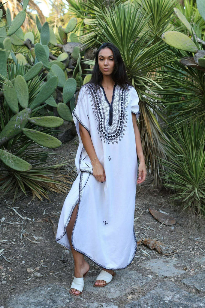 White Berber Moroccan Kaftan,White Berber Moroccan Kaftan