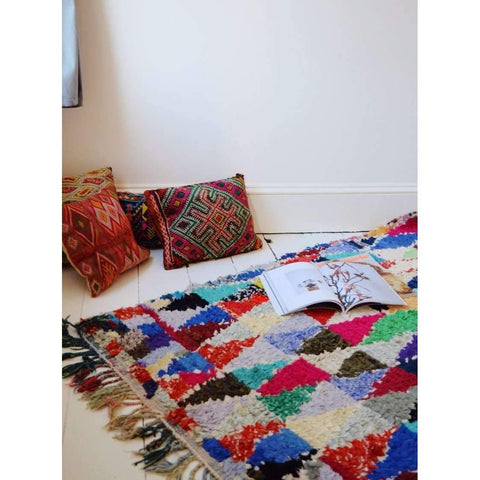 Handira Moroccan Handwoven Bed-End Cover Blanket