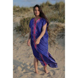 Blue Zahra Boho Trendy Kaftan-Moroccan kaftan - Maison De Marrakech