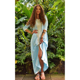 Baby Blue Karima Kaftan Caftan-Moroccan Kaftan - Maison De Marrakech