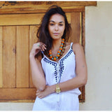 Marrakech White Karima Boho Jumpsuit - Maison De Marrakech