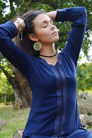 White Boyfriend Boho Shirt-Rachid Style