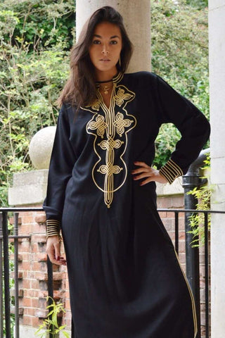 Black & White Amira Kaftan Caftan & Loungewear