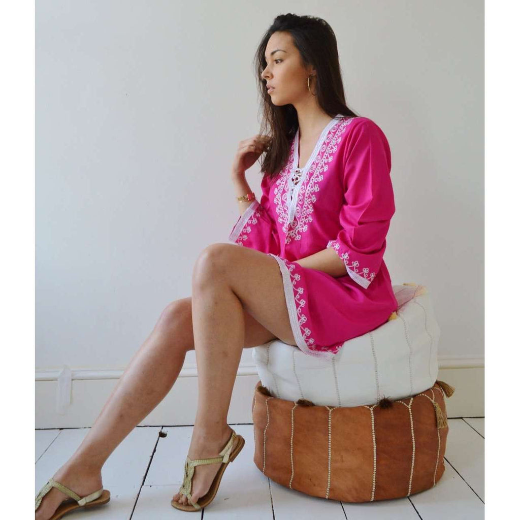 Pink Traditional Marrakech Tunic - Maison De Marrakech