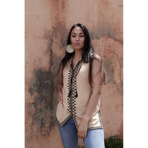 White Boyfriend Boho Shirt-Rachid Style