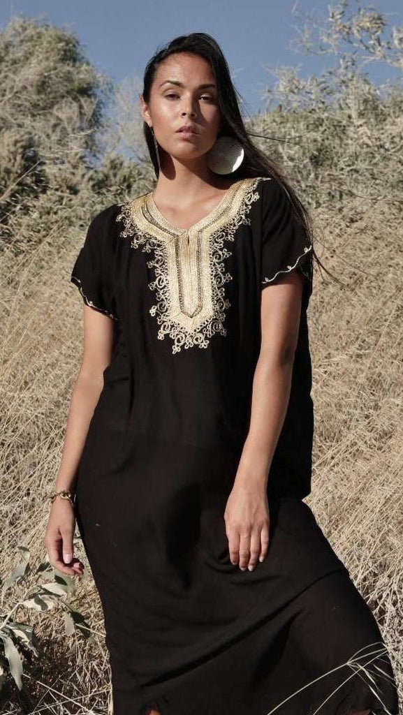 Black Gold Fez Kaftan Caftan & Loungewear,Black Gold Fez Kaftan Caftan & Loungewear