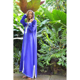 Blue Lella Djileba Hood Kaftan Caftan,Blue Lella Djileba Hood Kaftan Caftan