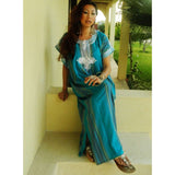 Beach Wedding Kaftans- Bridesmaids Caftan Kaftan Turquoise-perfect for bridesmaid gowns, gifts - Maison De Marrakech