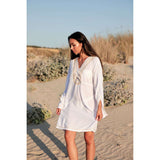 White & Gold Marrakech Moroccan Boho Tunic- Moroccan Tunic,White & Gold Marrakech Moroccan Boho Tunic- Moroccan Tunic