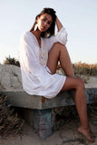 White & Gold Marrakech Moroccan Boho Tunic- Moroccan Tunic,White & Gold Marrakech Moroccan Boho Tunic- Moroccan Tunic