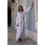 White Silver Moroccan Takchita Party Kaftan-Kalia Style,White Silver Moroccan Takchita Party Kaftan-Kalia Style