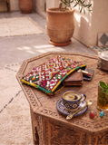 Moroccan Red Multi Colour Kilim Hand Clutch.no.2 - Maison De Marrakech