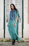 Turquoise Blue Berber Kaftan