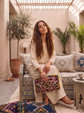 Moroccan Red Multi Colour Kilim Hand Clutch.no.2 - Maison De Marrakech