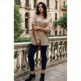 Beige Embroidered Boyfriend Magrib Shirt - Maison De Marrakech