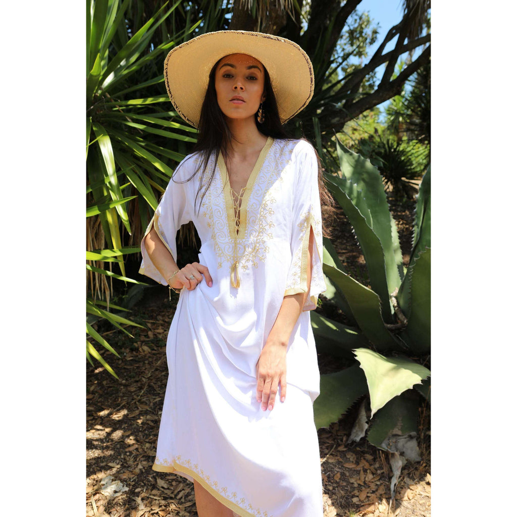 White Gold Caftan Kaftan Nadia Maxi Dress-moroccan kaftan,White Gold Caftan Kaftan Nadia Maxi Dress-moroccan kaftan