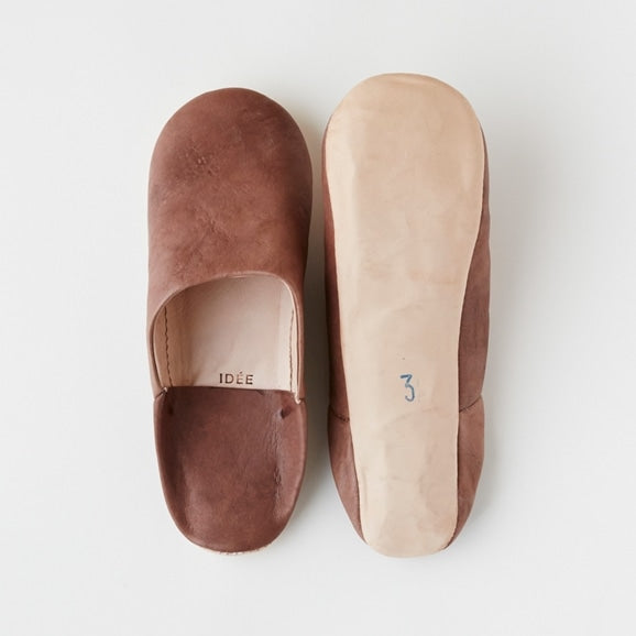 Women's Tan Coloured Babouche Slippers