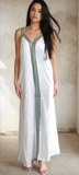 White Boho Sahra Maxi Dress- Moroccan Kaftan - Maison De Marrakech