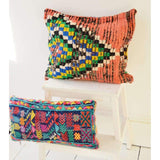 Berber Pattern Kilim Cushions-lumbar, vintage cushions No. 22 - Maison De Marrakech