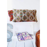 Berber Pattern Kilim Cushions-lumbar, vintage cushions No. 29 - Maison De Marrakech