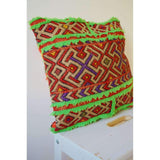 Berber Pattern Kilim Cushions-lumbar, vintage cushions No. 35 - Maison De Marrakech