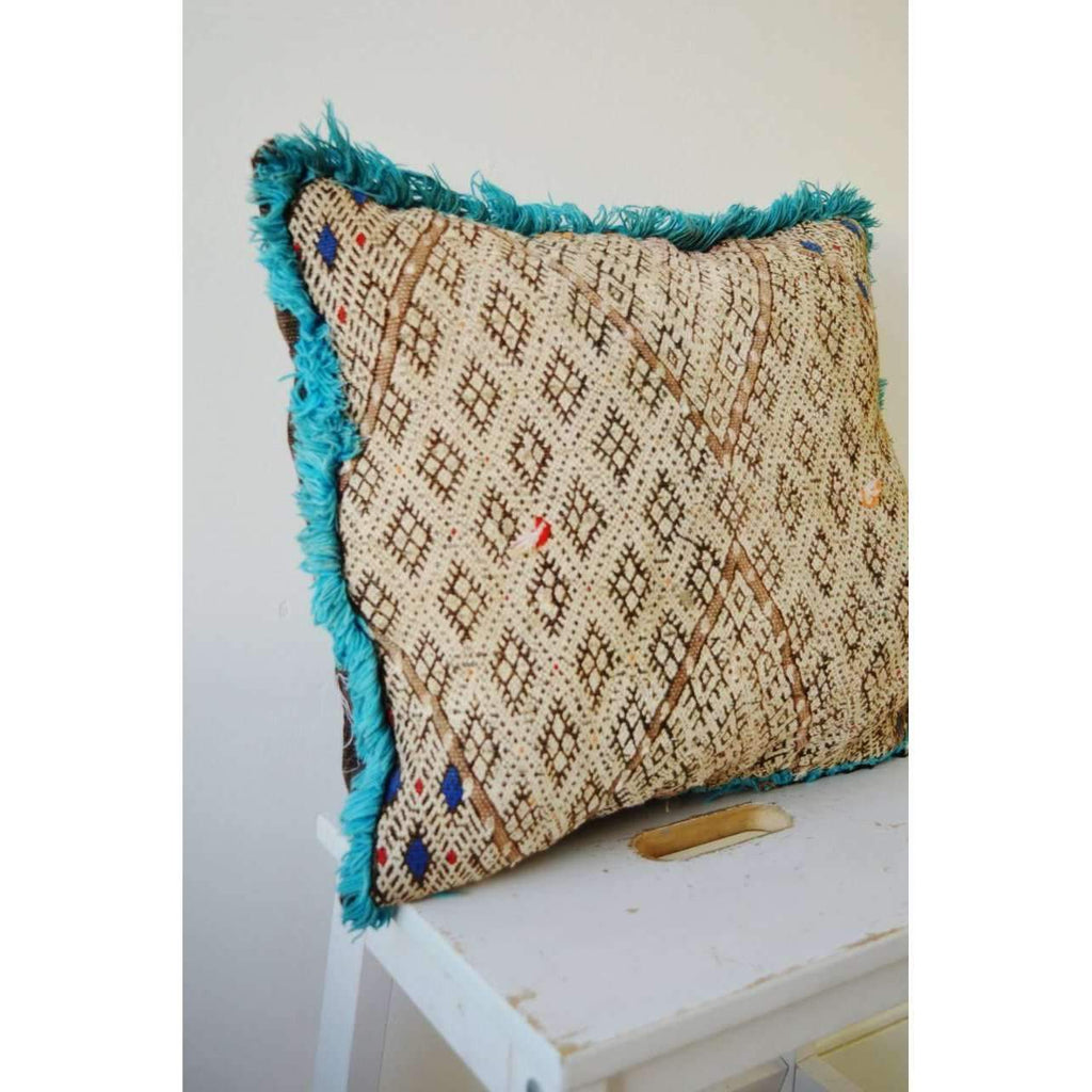 Copy of Berber Pattern Kilim Cushions-lumbar, vintage cushions No. 32 - Maison De Marrakech