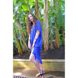 Blue Maya Tassels Resort Loung Caftan Kaftan - Maison De Marrakech