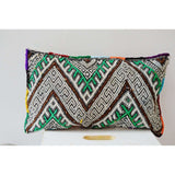 Berber Pattern Kilim Cushions-lumbar, vintage cushions No. 7 - Maison De Marrakech