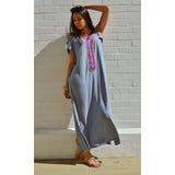 Grey Marrakech Bohochic Tee Kaftan Caftan - Maison De Marrakech