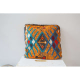 Berber Pattern Kilim Cushions-lumbar, vintage cushions No. 9 - Maison De Marrakech