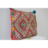 Berber Pattern Kilim Cushions-lumbar, vintage cushions No. 11 - Maison De Marrakech