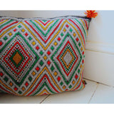 Berber Pattern Kilim Cushions-lumbar, vintage cushions No. 66 - Maison De Marrakech