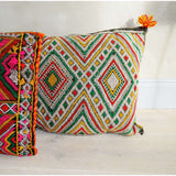 Berber Pattern Kilim Cushions-lumbar, vintage cushions No. 66 - Maison De Marrakech