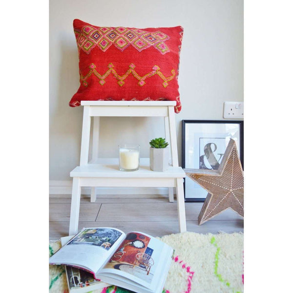 Berber Pattern Kilim Cushions-lumbar, vintage cushions No.2019F - Maison De Marrakech