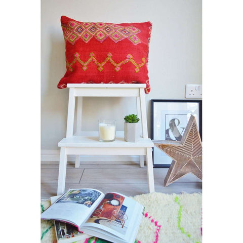 Berber Pattern Kilim Cushions-lumbar, vintage cushions No.2019F - Maison De Marrakech