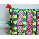 Pattern Kilim Cushions-lumbar, vintage cushions No.2019 H - Maison De Marrakech