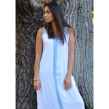 White Boho Sahra Maxi Dress- Moroccan Kaftan - Maison De Marrakech