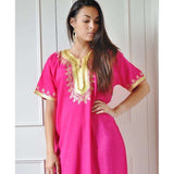 Fuschia Pink Resort Kaftan Fez Style - Maison De Marrakech