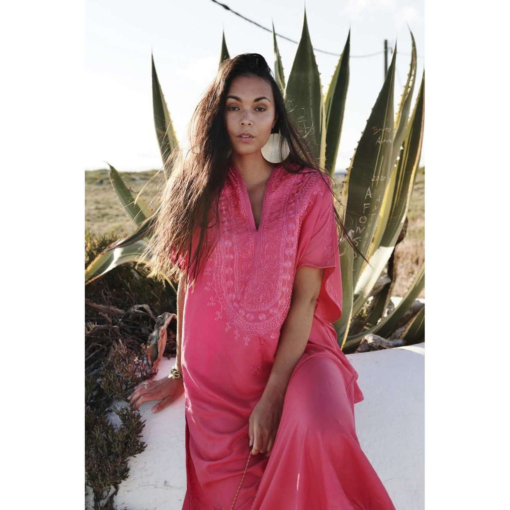 New Pink Berber Kaftan,New Pink Berber Kaftan