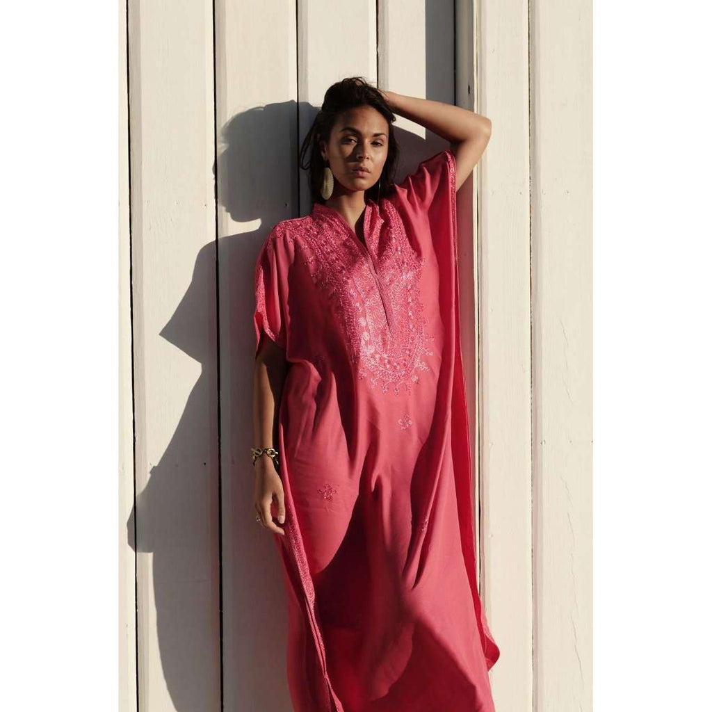 New Pink Berber Kaftan,New Pink Berber Kaftan