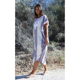 White Bedouin Resort Loungewear Maxi Caftan Kaftan- Moroccan Kaftan - Maison De Marrakech