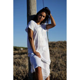 White Resort Kaftan Fez Style- Moroccan Kaftan - Maison De Marrakech
