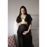 Black Gold Marine Maternity Kaftan - Maison De Marrakech