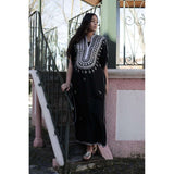 Black Berber Maternity Kaftan - Maison De Marrakech