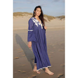 Blue Caftan Kaftan Noor Maxi Dress-moroccan kaftan - Maison De Marrakech