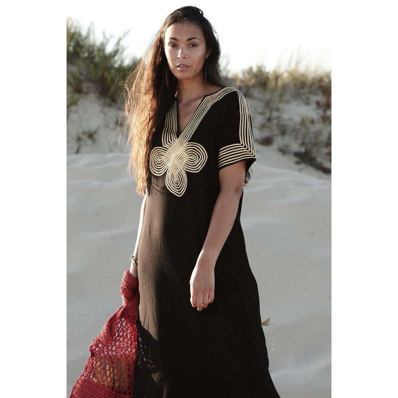 Kaftan Set of Amira Arabia in Black